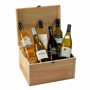 White Six Bottle in a Wood Case