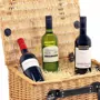 Mixed 3 Bottle Wine Wicker Basket