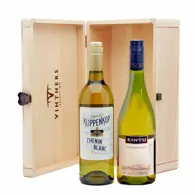 Wine Lovers Classic Whites Pair in Wood Box